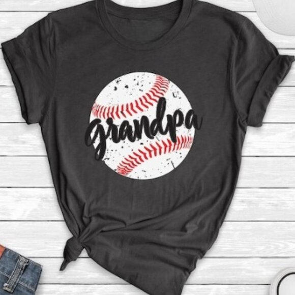 Baseball Grandpa Shirt, Baseball Grandpa T-Shirt, Baseball Tee for Grandparents - Picture 1 of 3